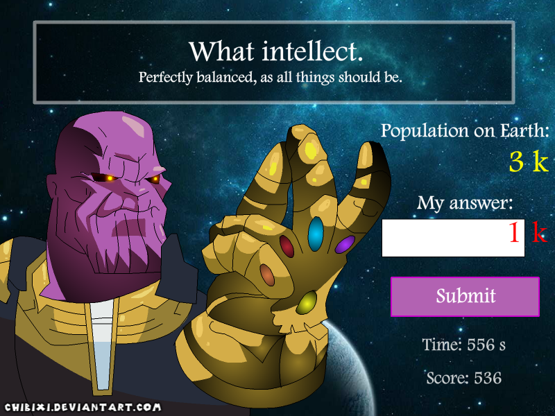 Thanos Math Academy - Humanity's most educational game