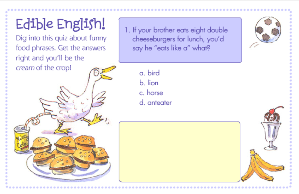 Edible English!