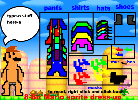 8-Bit Mario dress-up