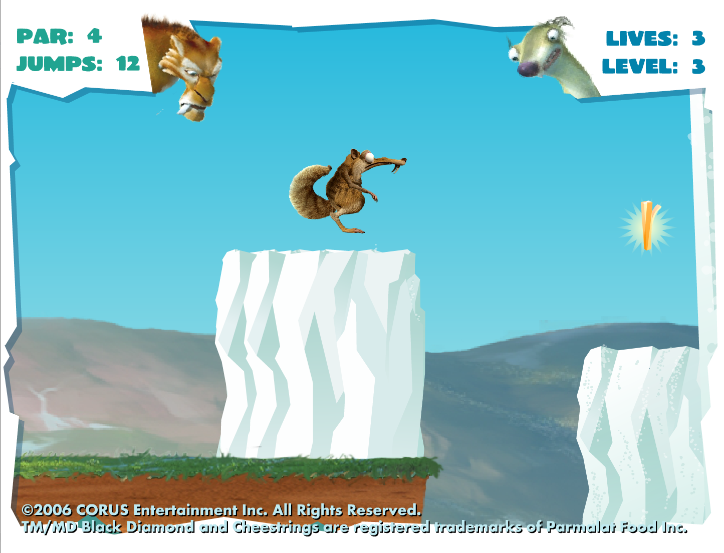 Scrat's Cheesestrings Meltdown