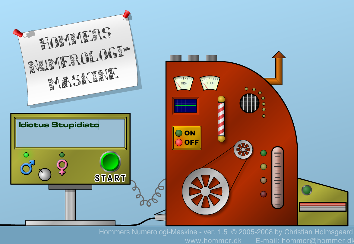 Hommers Numerologimaskine
