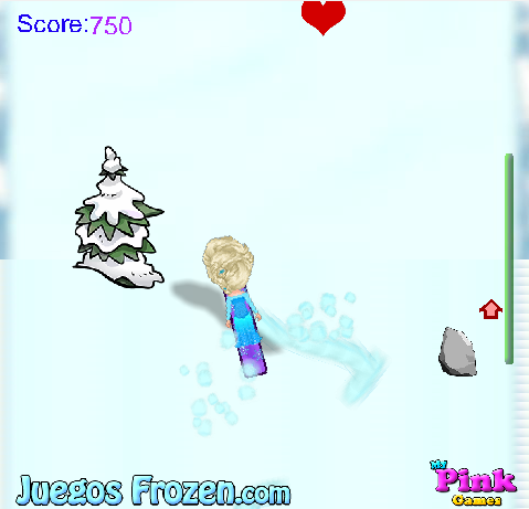 Princess Elsa Snowboarding