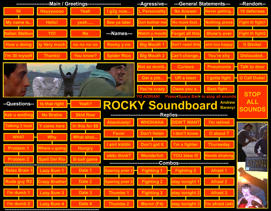 Rocky Balboa Soundboard