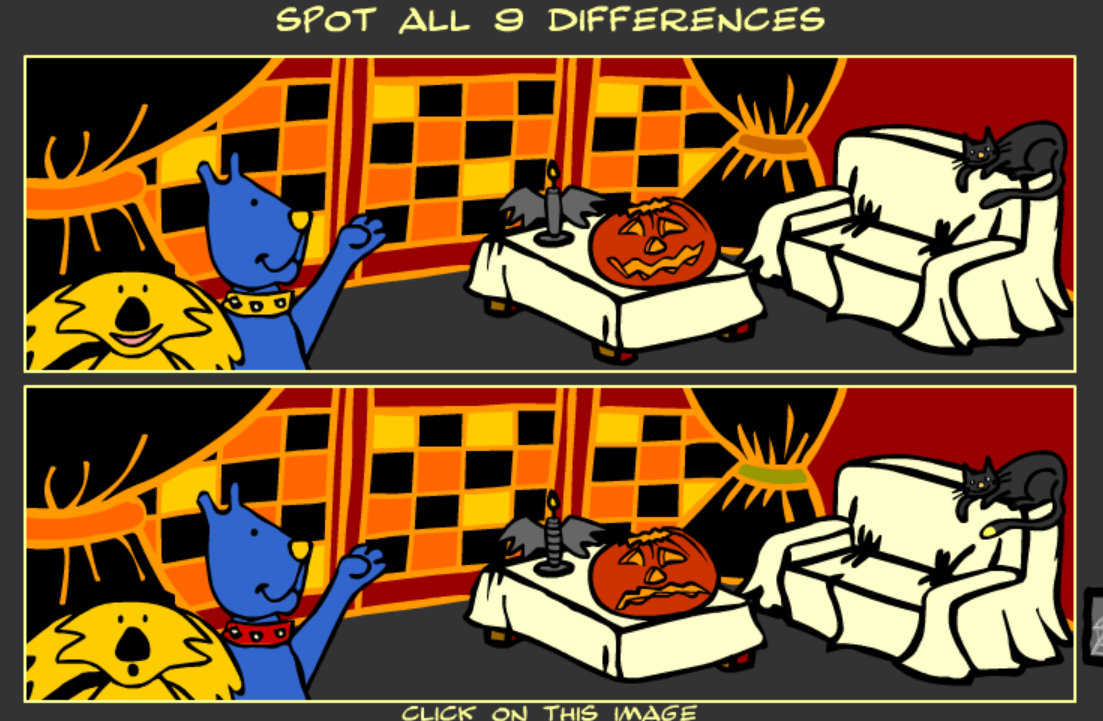 A Halloween spot-the-difference