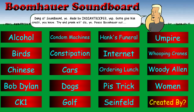 Boomhauer Soundboard