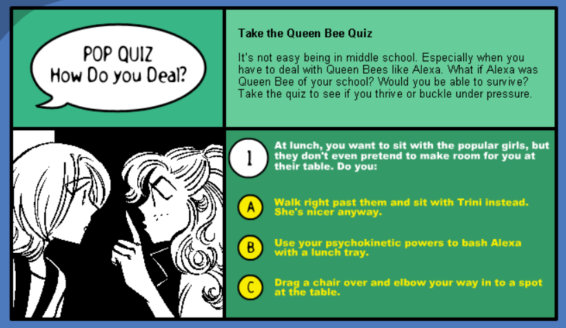 Queen Bee: Pop Quiz – How Do You Deal?