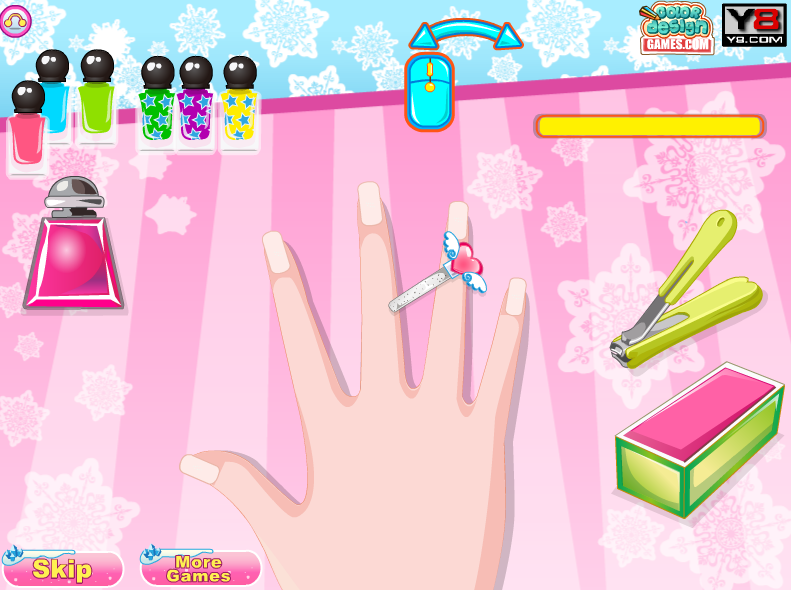 Queen Elsa Nail Designs