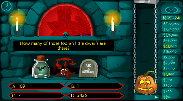 Who Wants to be a Villionaire?: The Evil Queen