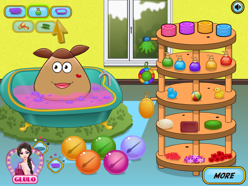 Pou Girl Bathing