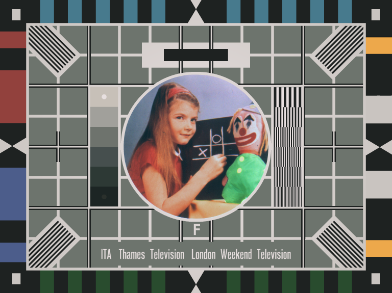 Test Card F on Thames / LWT