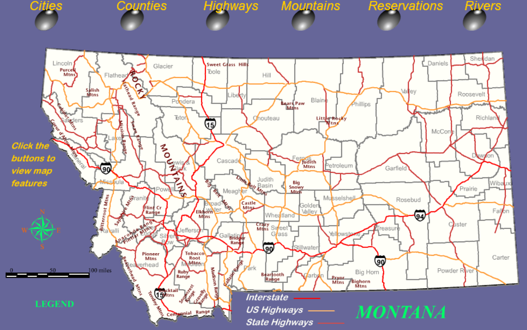 Montana State Base Map