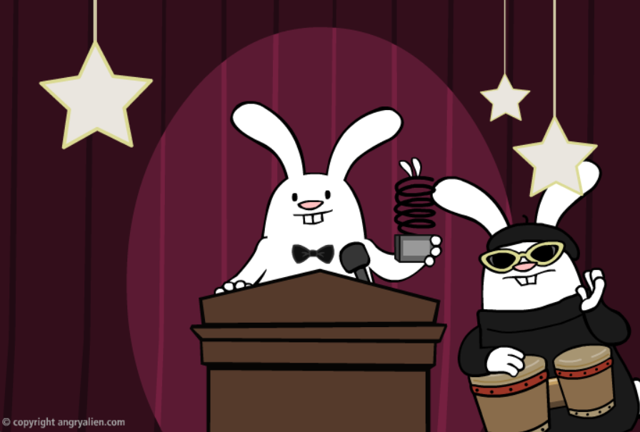 The Bunnies' 2008 Webby Awards Acceptance Speech: A Five-Word Haiku (in less than 30 seconds)