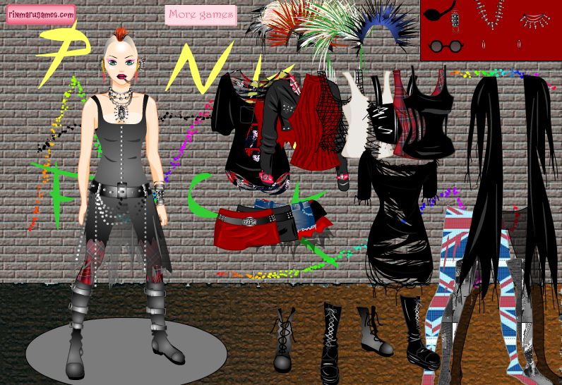 Punk Girl Dress Up Game