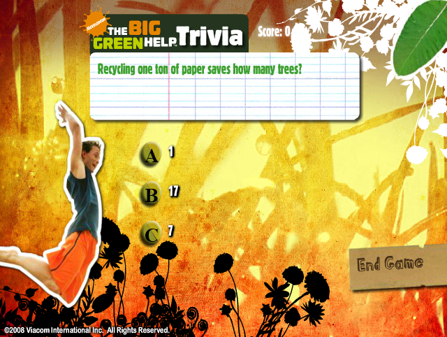 Nickelodeon: The Big Green Help Trivia