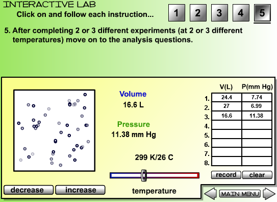 Gas Particles in Motion