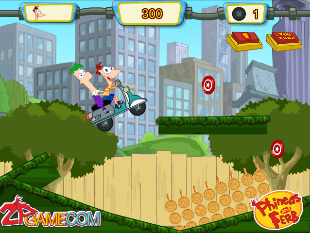 Phineas and Ferb Crazy Motorcycle