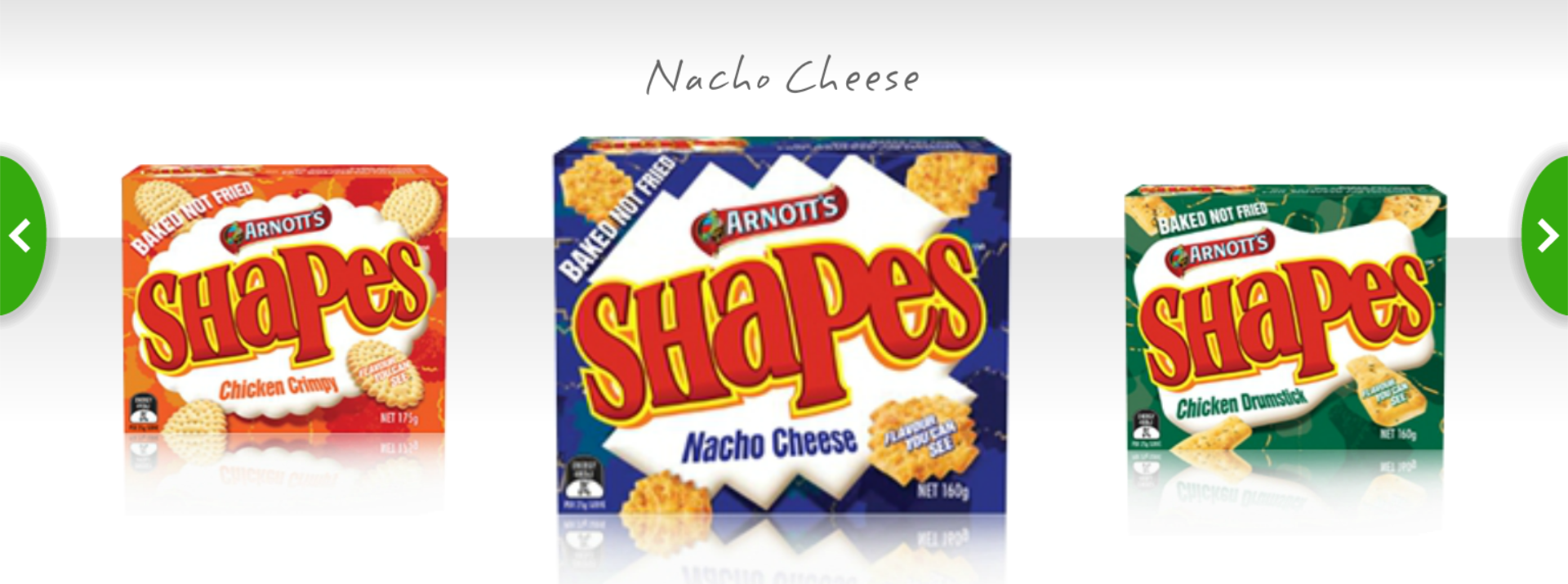 Arnott's Products: Shapes