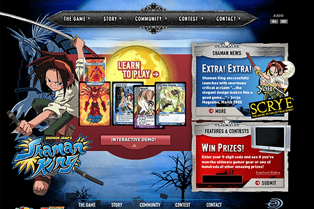 Shaman King Microsite