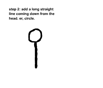 how to draw a stick man