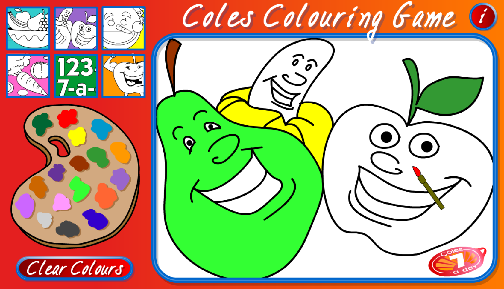 Coles Colouring Game