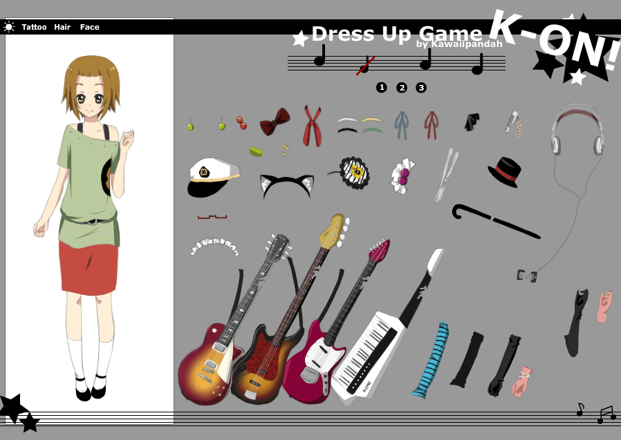K-ON Dress Up Game