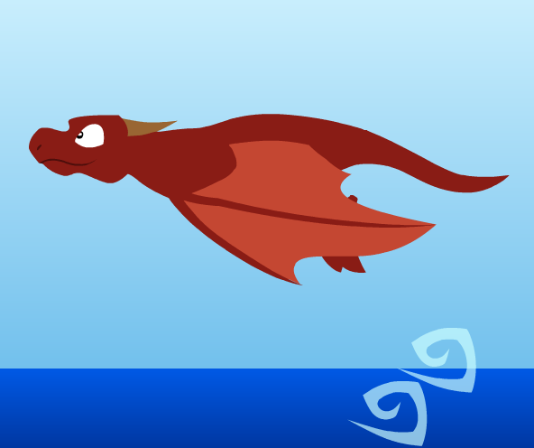 Dragon Flying Flash Animation test