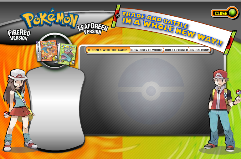 Pokémon FireRed and LeafGreen Microsite