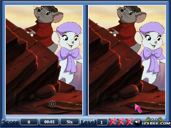 The Rescuers Down Under - Spot the Difference