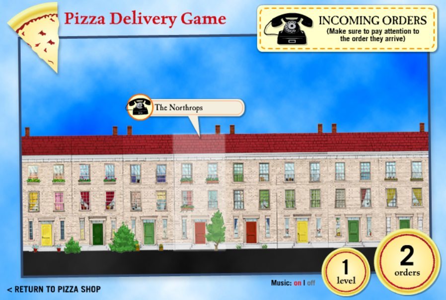 Pizza Delivery Game