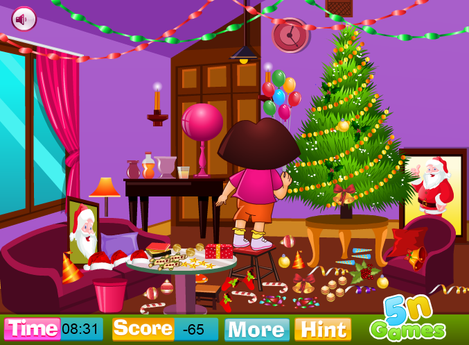 Dora Xmas Room Cleaning