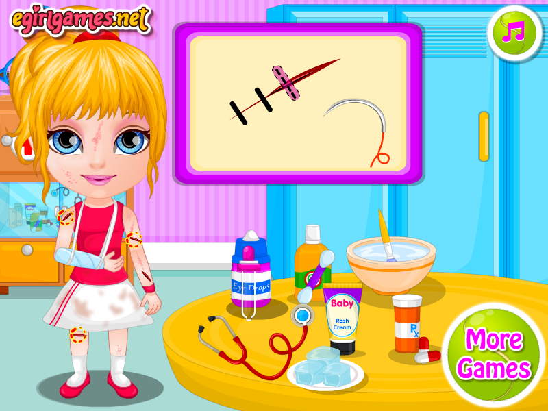 Baby Barbie Sports Injury