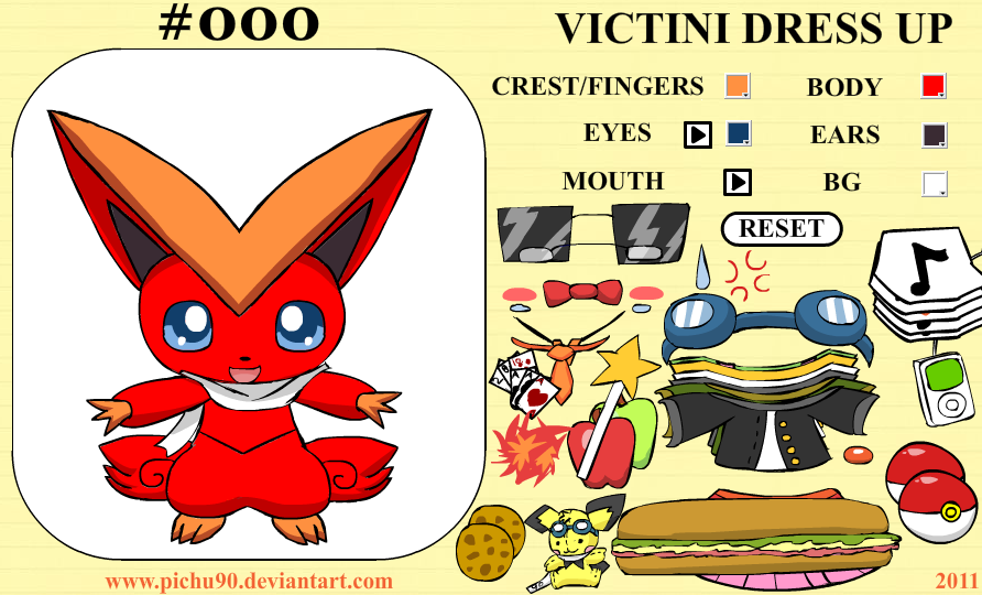 Victini Dressup