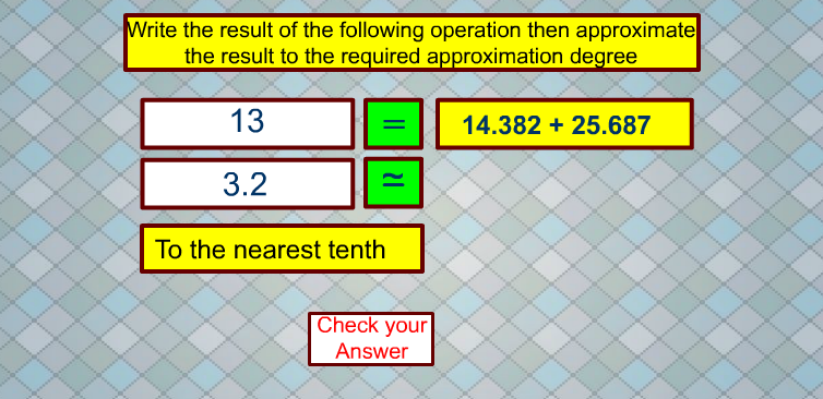 Approximation