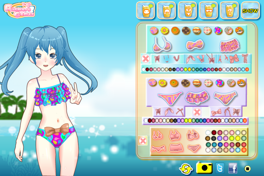 Anime Bikini Dress Up Game