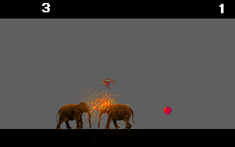 Pushy Elephant: A Diversion for a Pair of Brave Persons Constructed for Miniature Ludum Dare One Score and Five Playable on Information Super Driveway Browsermachines