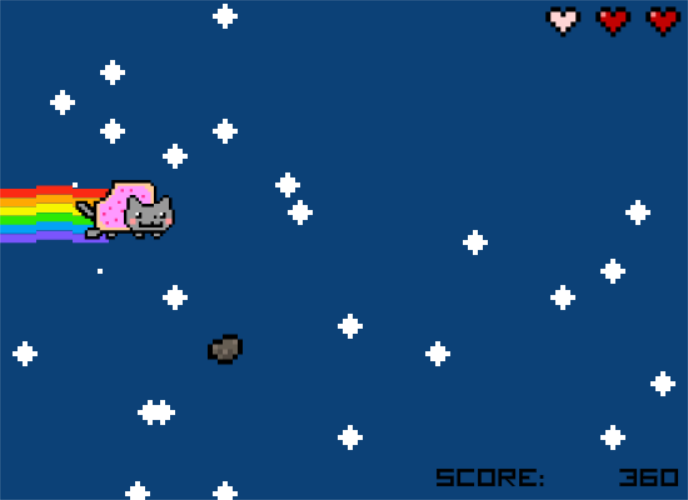 Nyan Cat - Meteor Flight!
