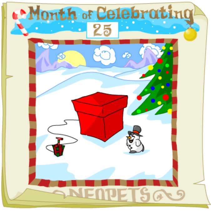 Neopets Advent Calendar 2001: Day 25