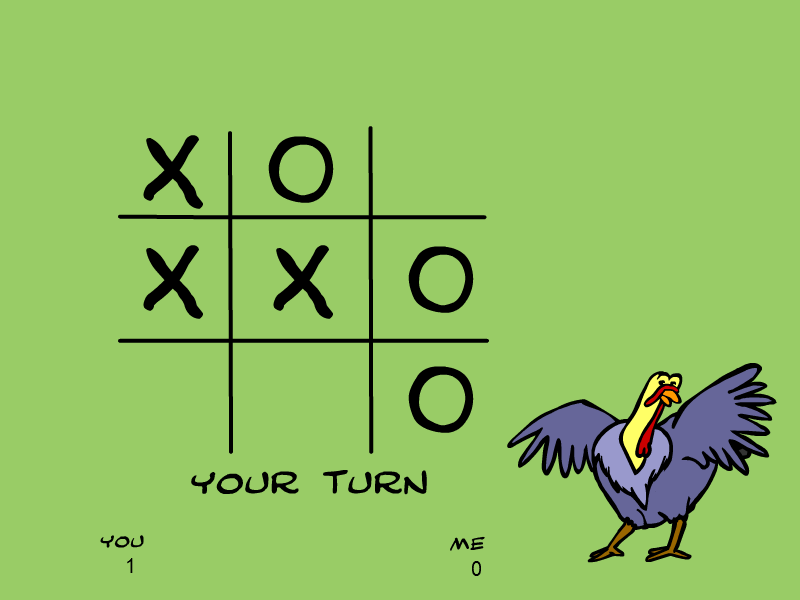 Turkey Tic Tac Toe