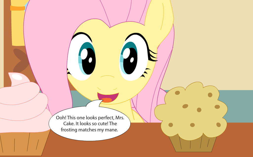 Fluttershy Vores a Cupcake