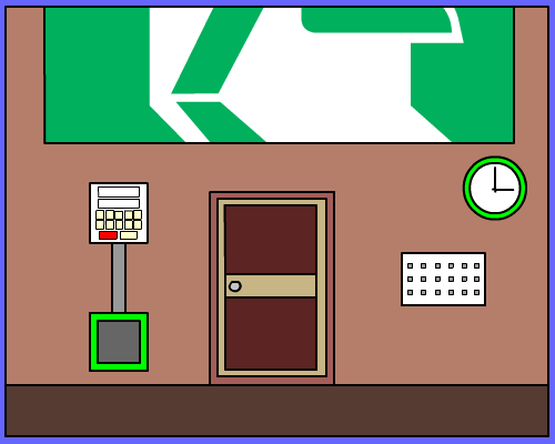 謎１脱出（緑のパス）