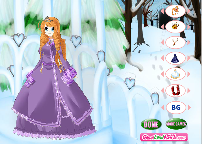 Cutest Winter Princess Dress Up