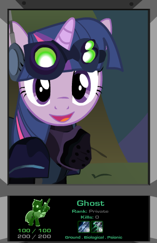 Twilight Sparkle Terran Ghost Unit Portrait