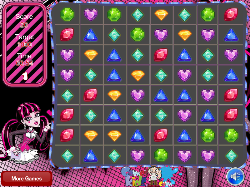 Monster High: Draculaura Jewel Match