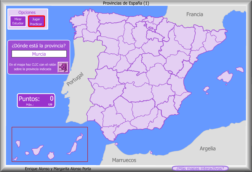 Provincias de España - ¿Dónde está?