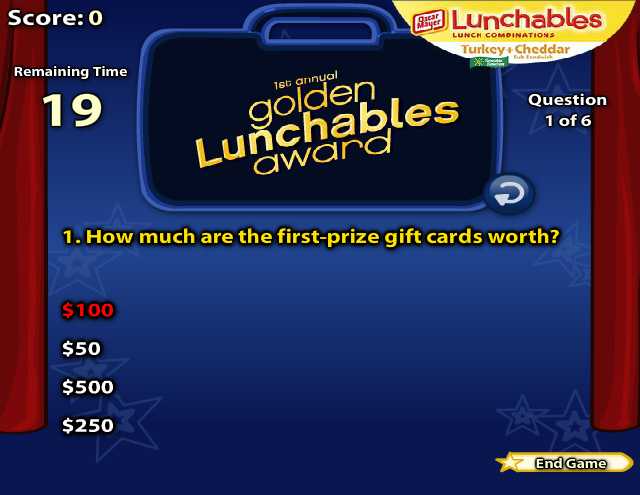 1st Annual Lunchables Awards