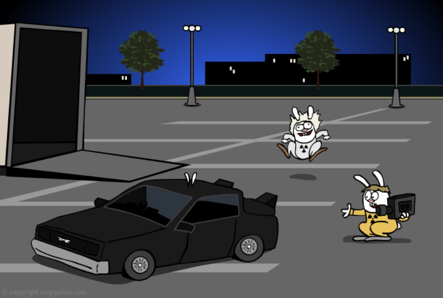Back to the Future In 30 Seconds (And Re-Enacted By Bunnies)