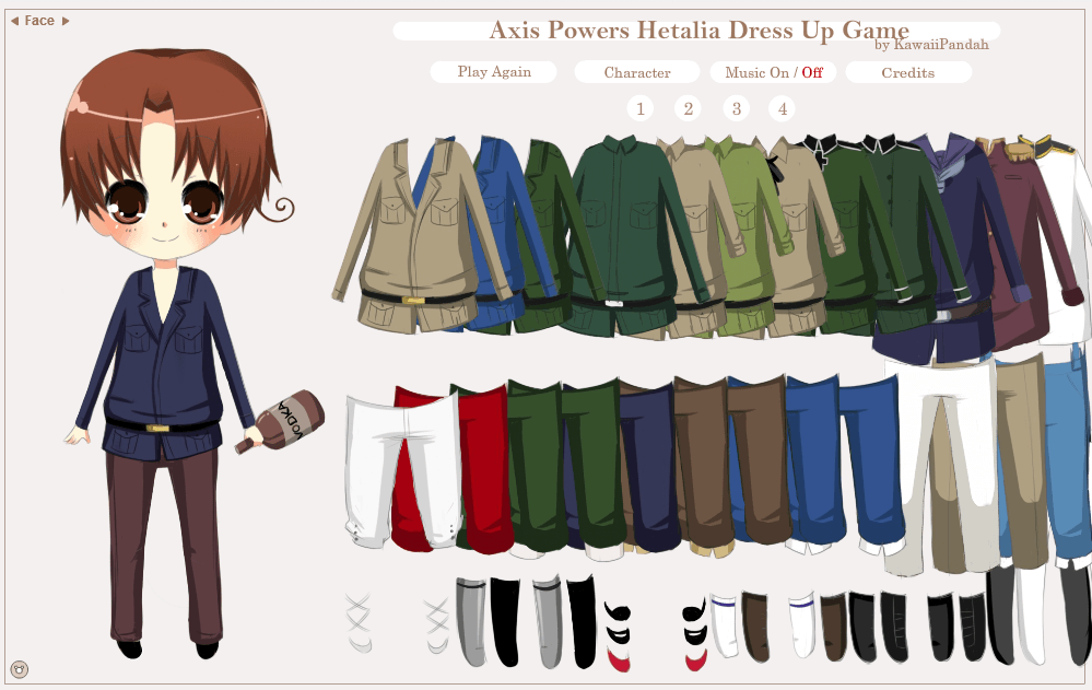 Axis Powers Hetalia Dress Up Game