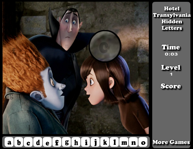 Hotel Transylvania Hidden Letters