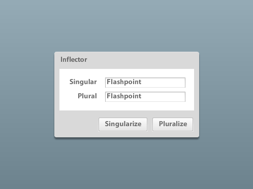 Inflector Example