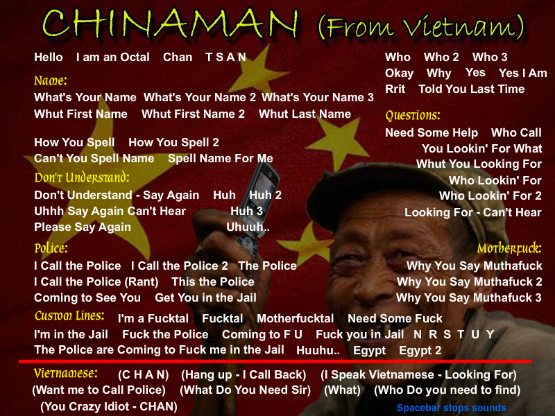 Chinaman Soundboard